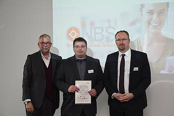 Jens Müller, Stefan Ferchau & Prof. Dr. André Röhl (von links nach rechts))