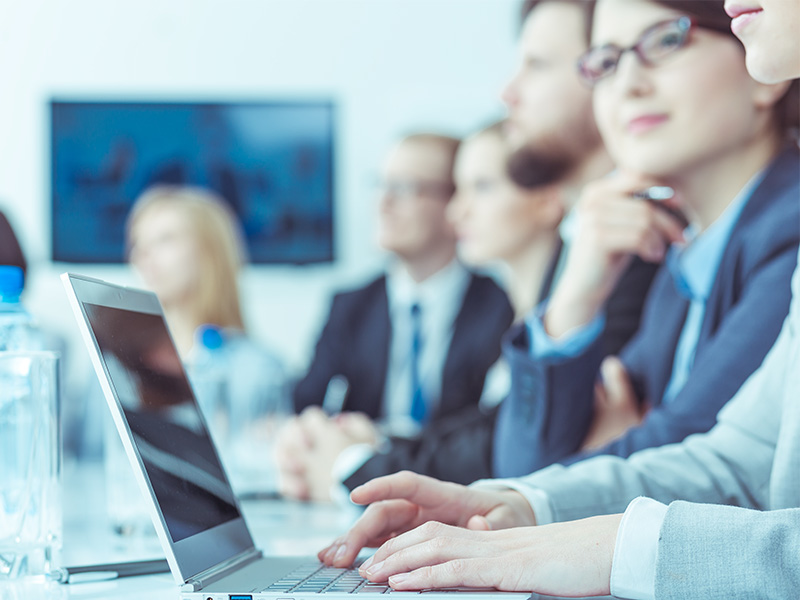 Sales Manager am Arbeitsplatz
